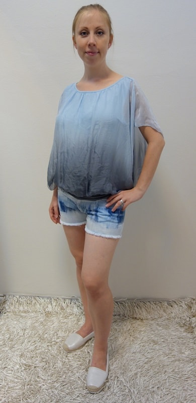 Těhotenské oblečení - těhotenská halenka, kraťase