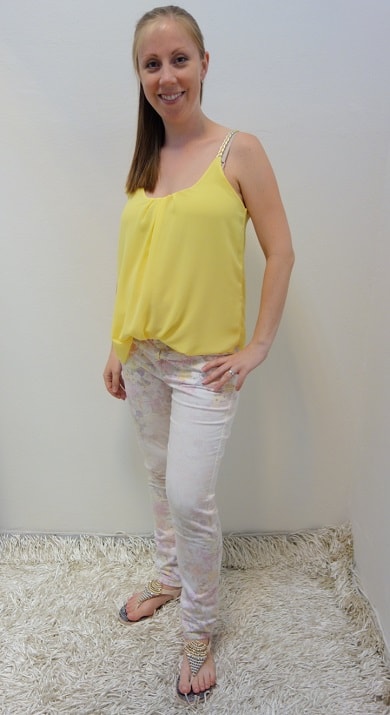  Těhotenské oblečení - těhotenské kalhoty s tílkem