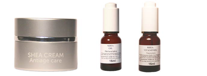 Antiage cream, Sheaoil pleťová kůra a vlasová kůra.