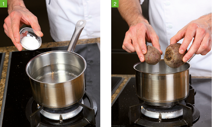 Salát z červené řepy s mozzarellou