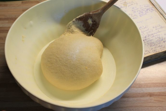 Kynutý borůvkový koláč