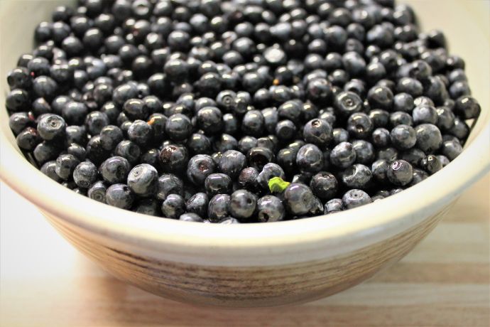 Kynutý borůvkový koláč