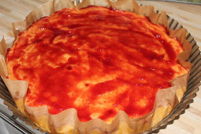 Mandlový dezert s lesním ovocem