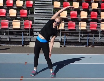 Ukázka dynamického protažení (strečink)