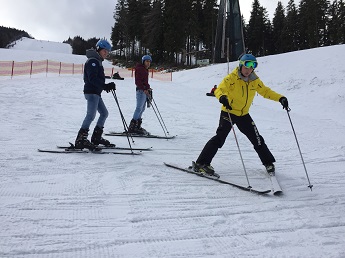 Lyžování s instruktorem z lyžařské školy