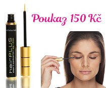 Vyhrajte poukázku v hodnotě 150 Kč na nákup růstového séra na řasy i obočí HairPLUS